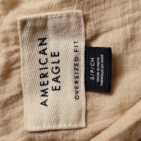 Paisley Flower Cream Oversized Fit Long Sleeve Blouse Size Small - Picture 6 of 6